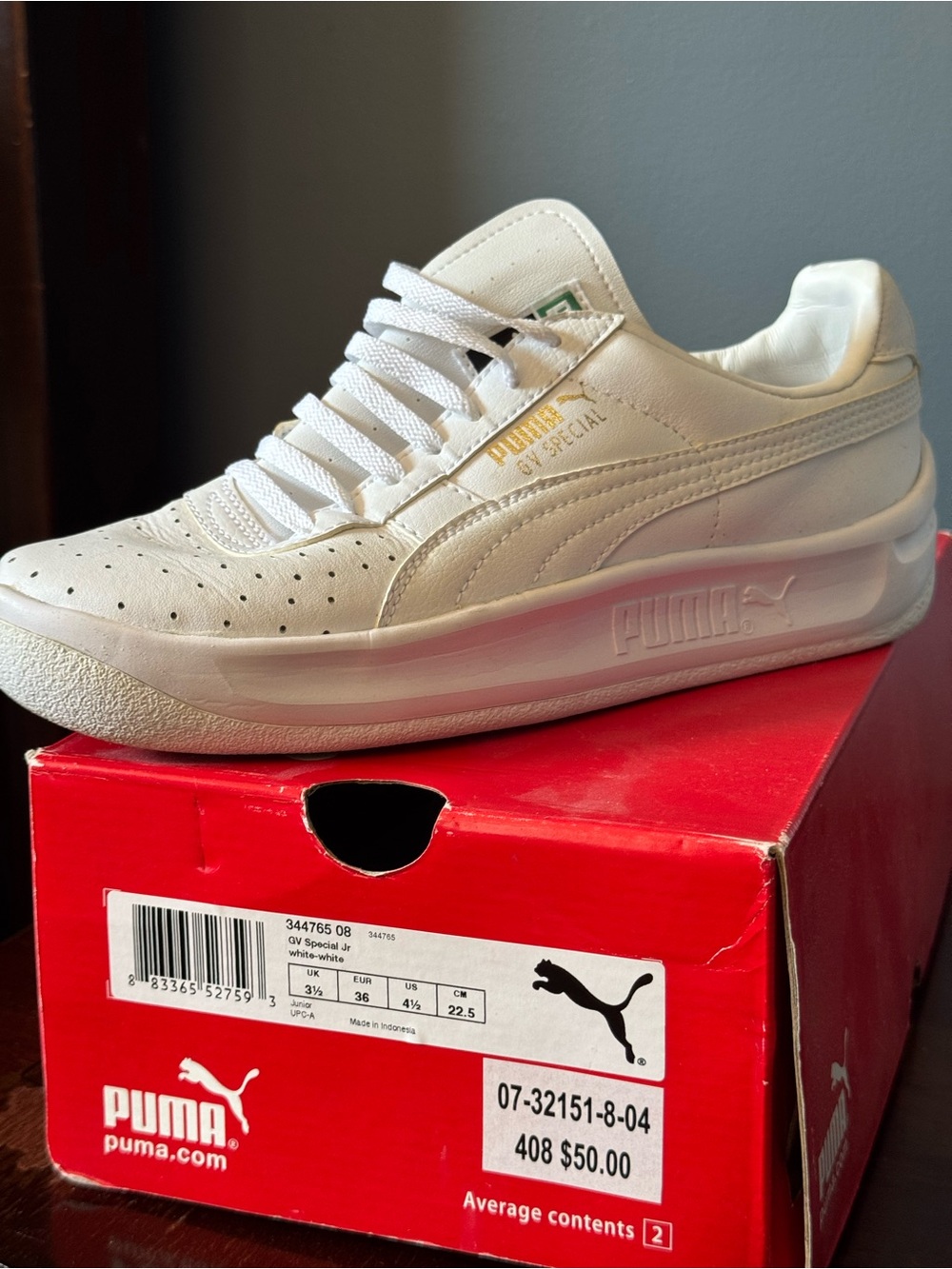 Puma Red Shoe Box with White Branding